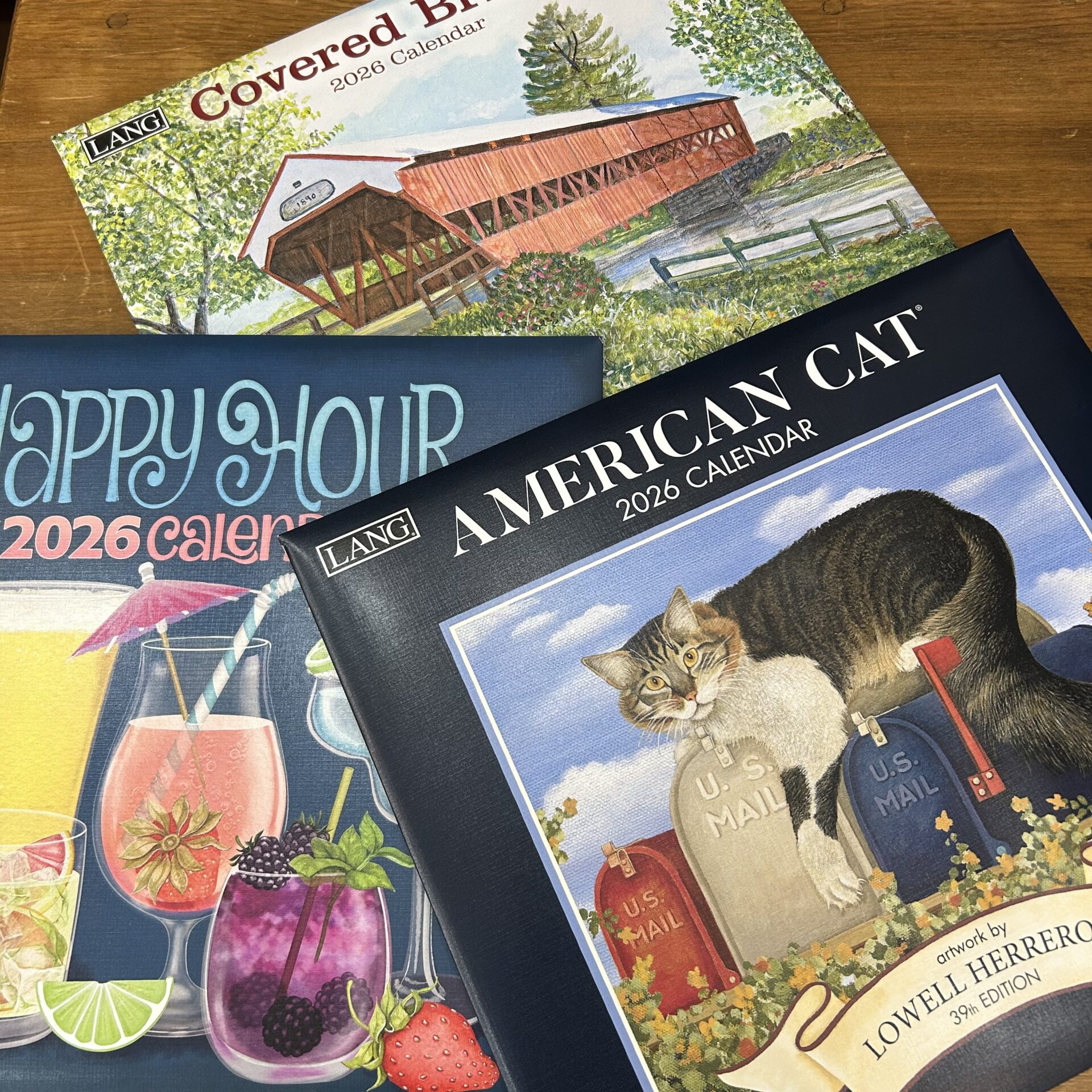 LANGから輸入ウォールカレンダーが届きました。